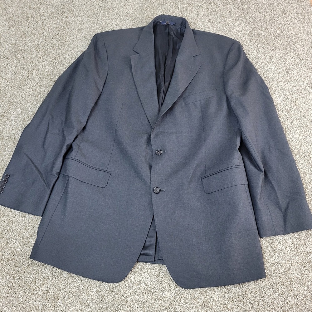Brooks Brothers Stretch 346 Mens 45 Large Black Blazer 97% Wool 3% Spandex